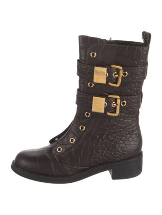 Giuseppe Zanotti Leather Combat Boots