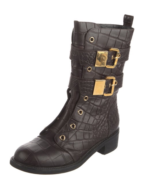 Giuseppe Zanotti Leather Combat Boots