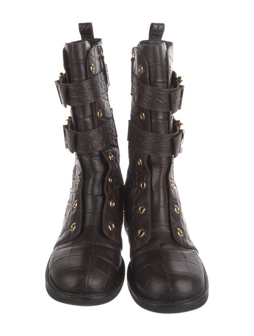Giuseppe Zanotti Leather Combat Boots