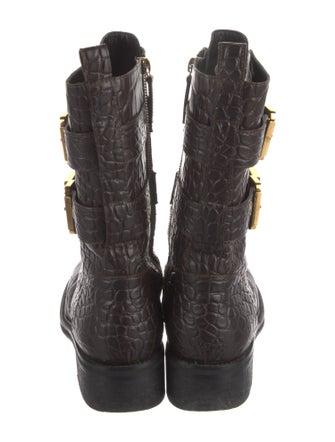 Giuseppe Zanotti Leather Combat Boots