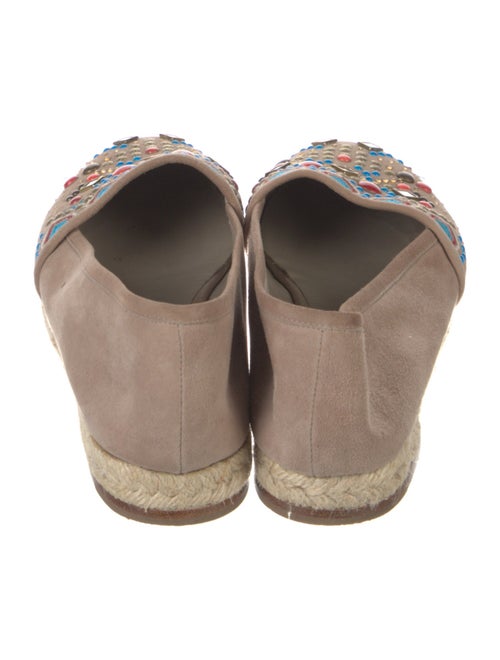 Giuseppe Zanotti Suede Floral Print Espadrilles