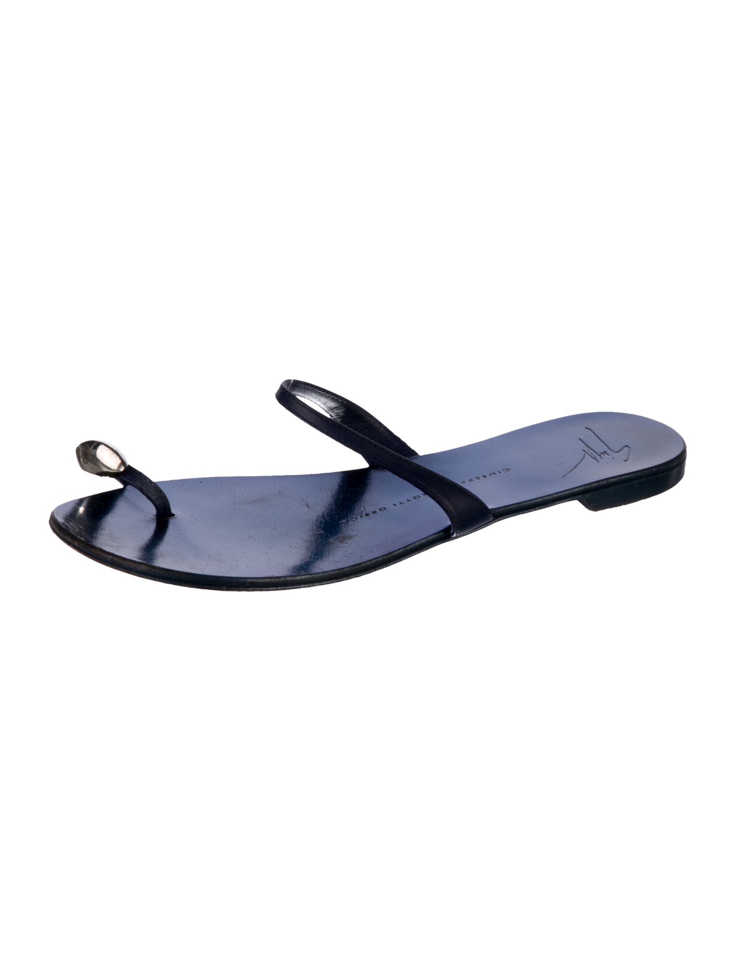 Giuseppe Zanotti Leather Slides