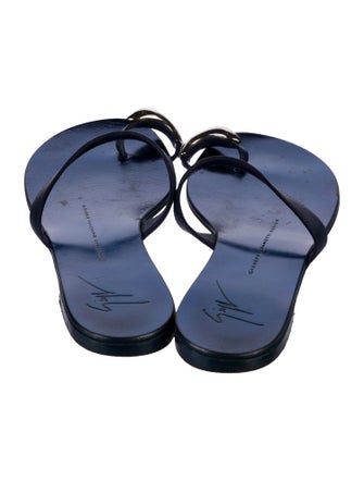 Giuseppe Zanotti Leather Slides