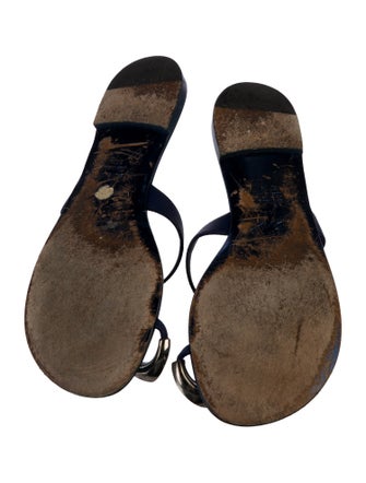 Giuseppe Zanotti Leather Slides