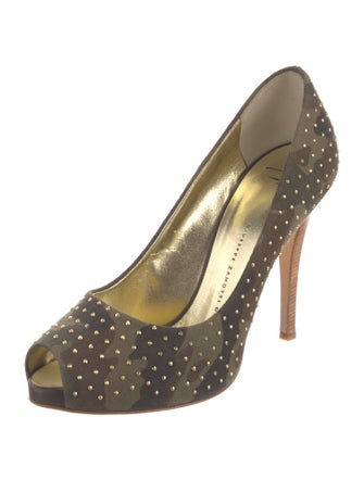 Giuseppe Zanotti Canvas Camouflage Print Pumps