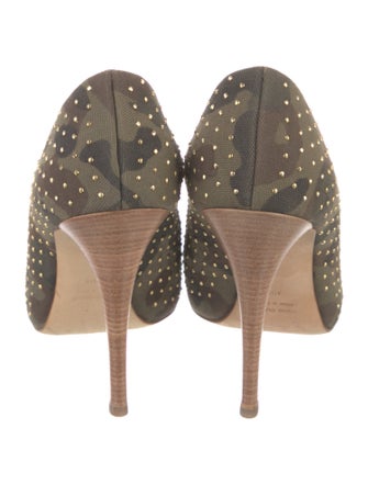 Giuseppe Zanotti Canvas Camouflage Print Pumps