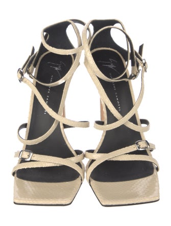 Giuseppe Zanotti Snakeskin Sandals