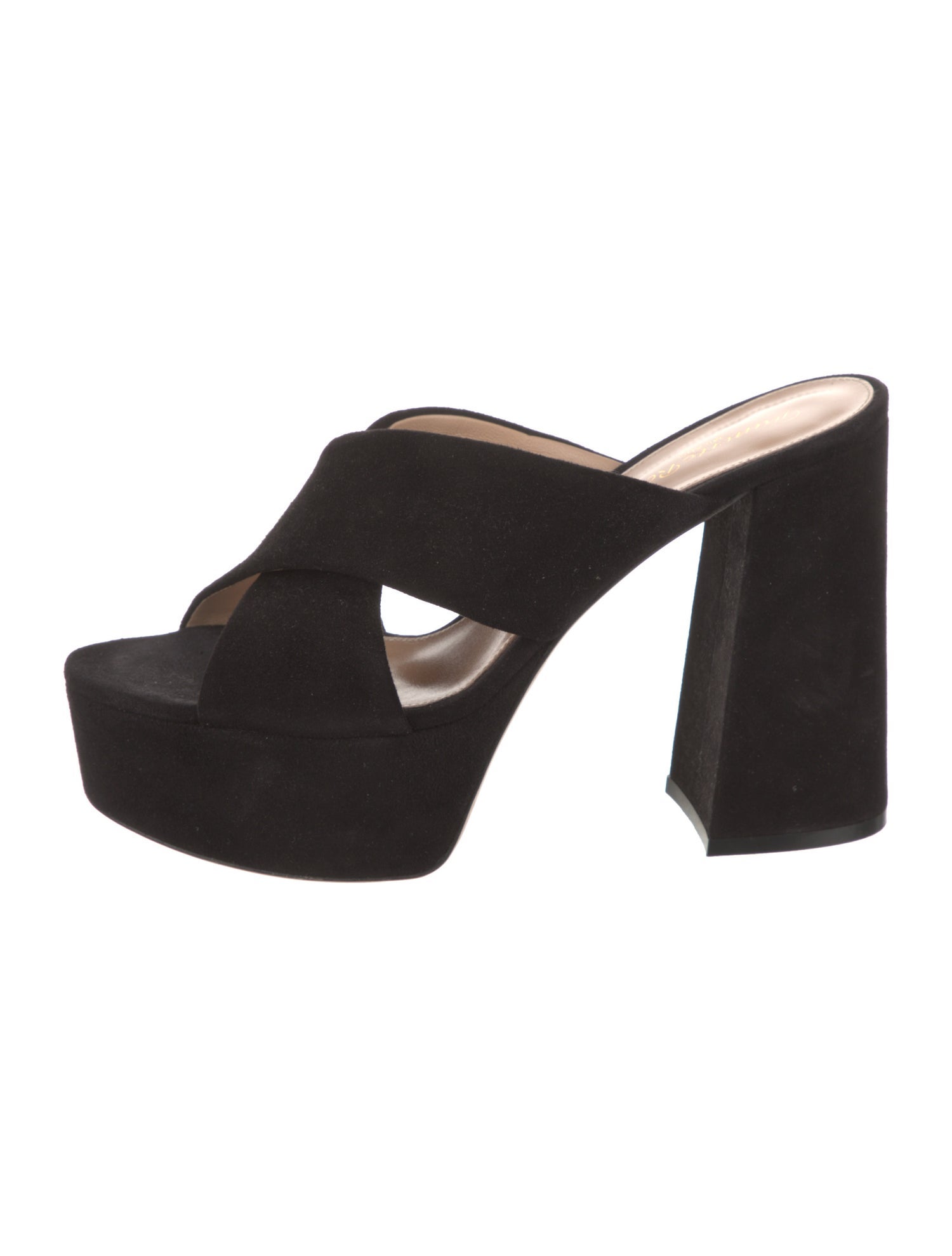 Gianvito Rossi Suede Slides