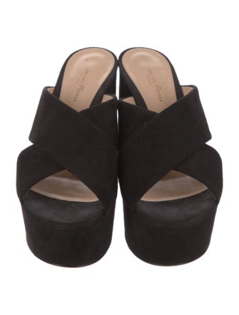Gianvito Rossi Suede Slides