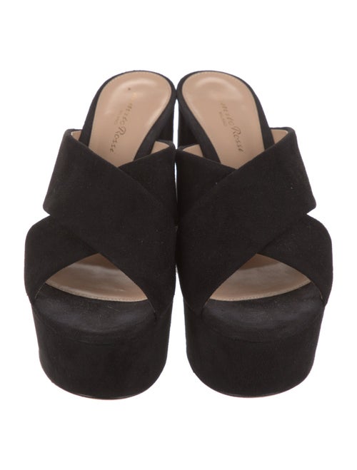 Gianvito Rossi Suede Slides