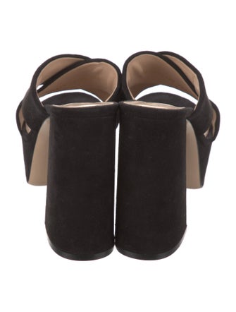 Gianvito Rossi Suede Slides