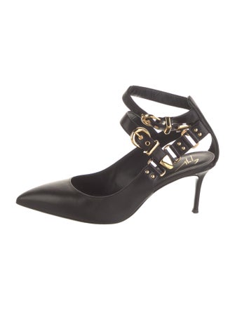 Giuseppe Zanotti Leather Studded Accents Pumps