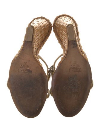 Giuseppe Zanotti Leather Crystal Embellishments Slides