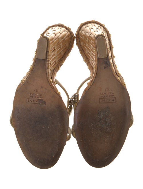 Giuseppe Zanotti Leather Crystal Embellishments Slides