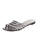 Giuseppe Zanotti Leather Crystal Embellishments Slides