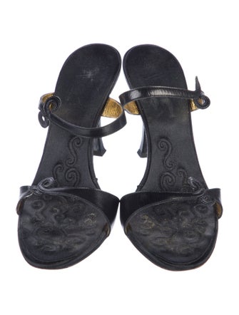 Giuseppe Zanotti Leather Slides