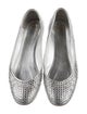 Giuseppe Zanotti Leather Crystal Embellishments Flats