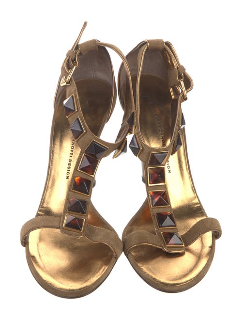 Giuseppe Zanotti Canvas T-Strap Sandals