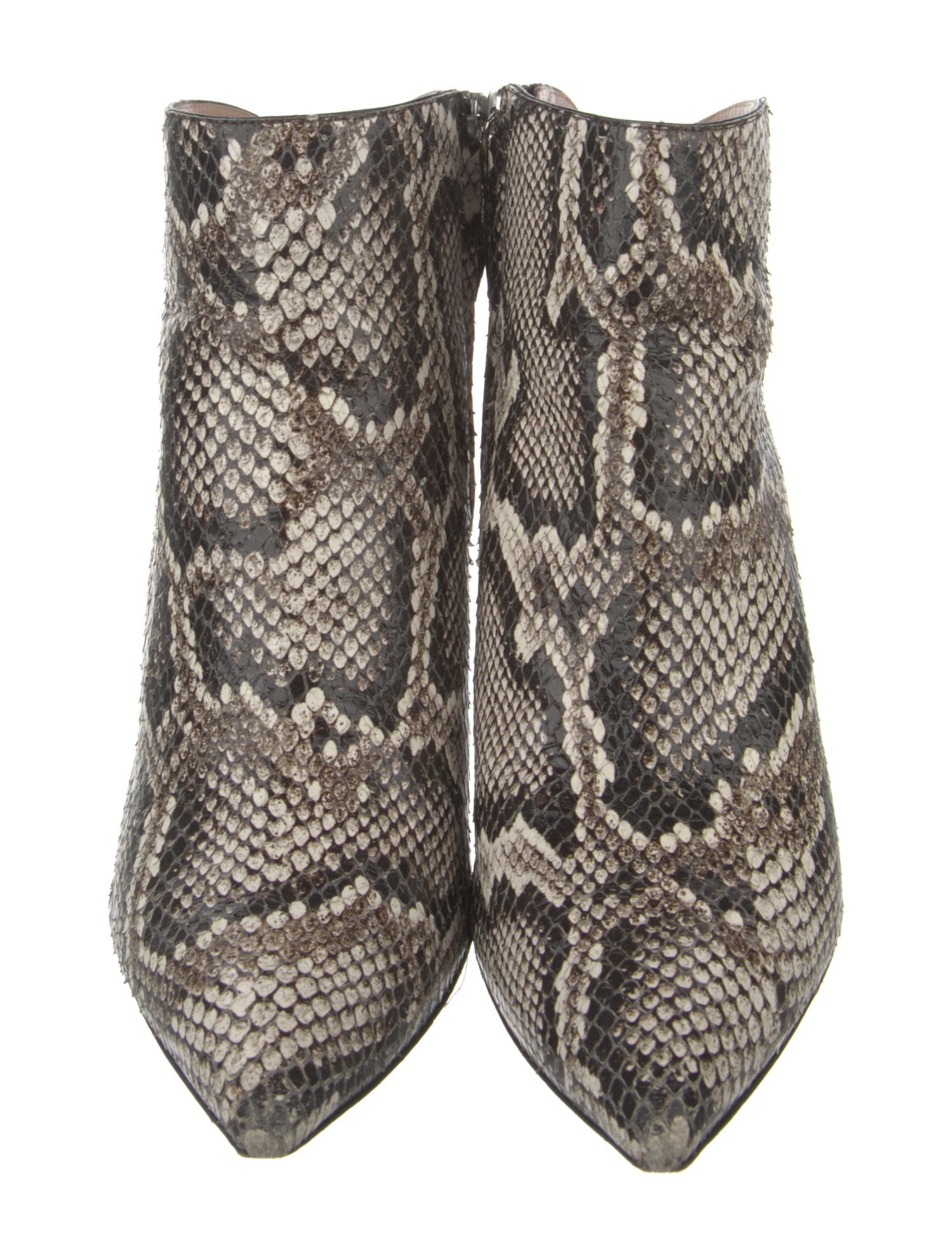 Giuseppe Zanotti Snakeskin Animal Print Western Boots