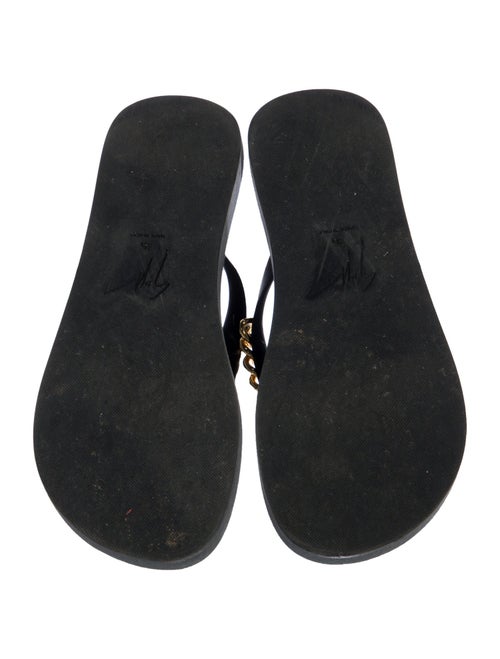 Giuseppe Zanotti Rubber Chain-Link Accents Slides