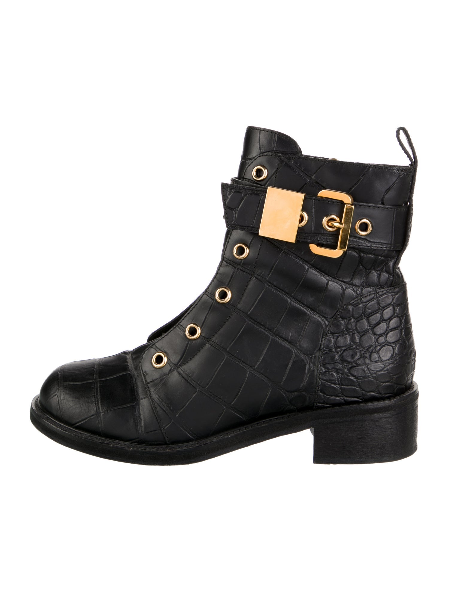 Giuseppe Zanotti Leather Combat Boots