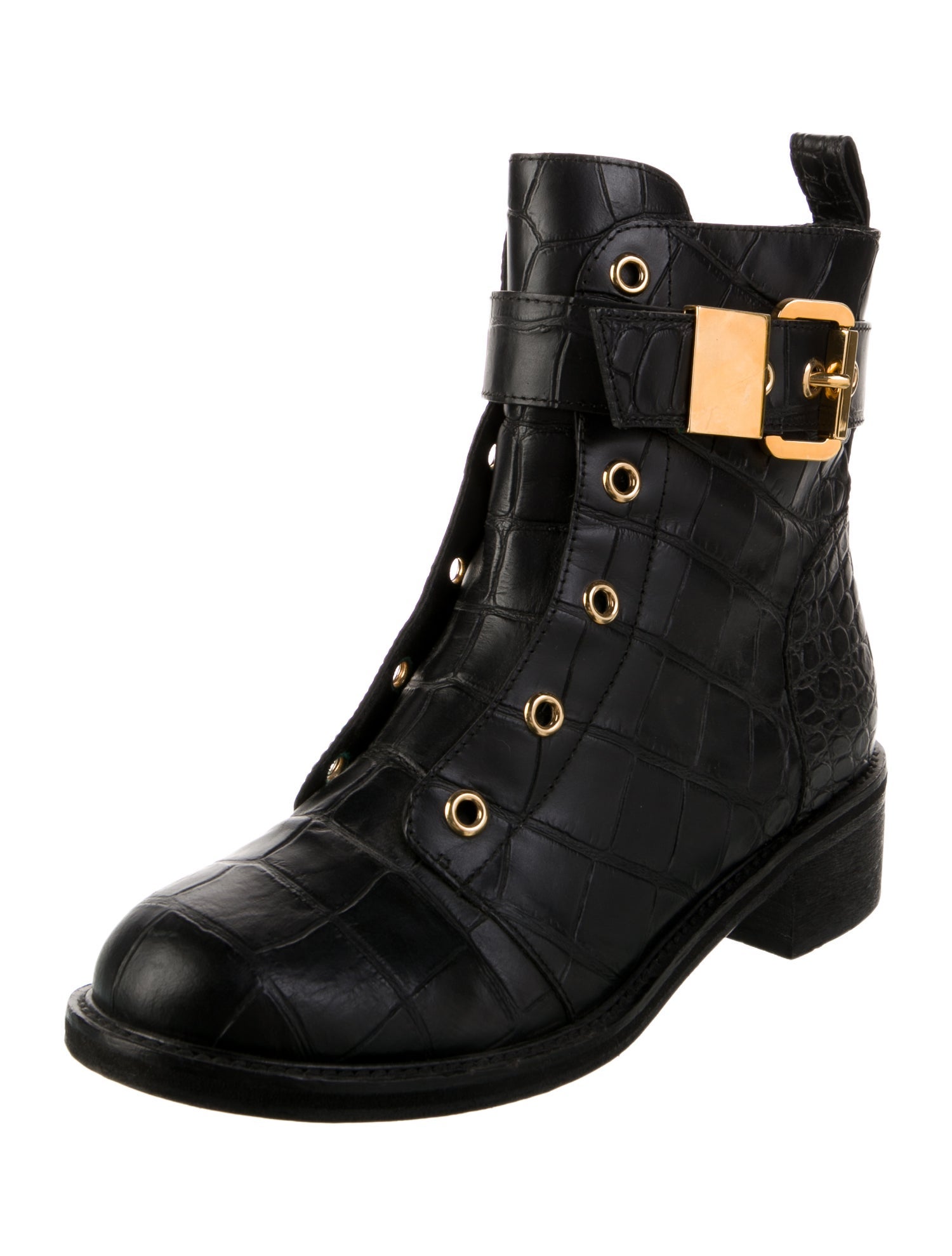 Giuseppe Zanotti Leather Combat Boots