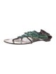 Giuseppe Zanotti Leather Crystal Embellishments Slides