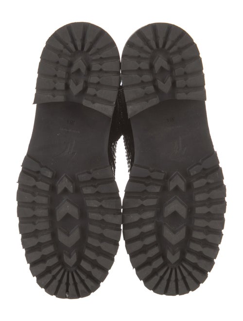 Giuseppe Zanotti Embossed Leather Combat Boots