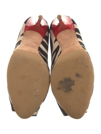 Giuseppe Zanotti Satin Animal Print Pumps