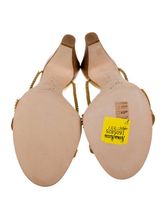 Giuseppe Zanotti Leather Crystal Embellishments Slides