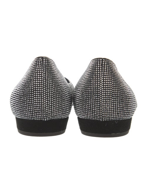 Giuseppe Zanotti Suede Crystal Embellishments Flats