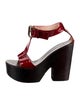 Giuseppe Zanotti Patent Leather T-Strap Sandals