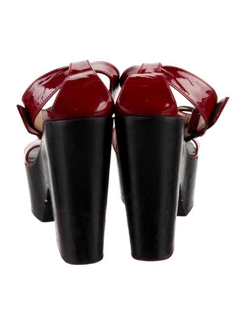 Giuseppe Zanotti Patent Leather T-Strap Sandals