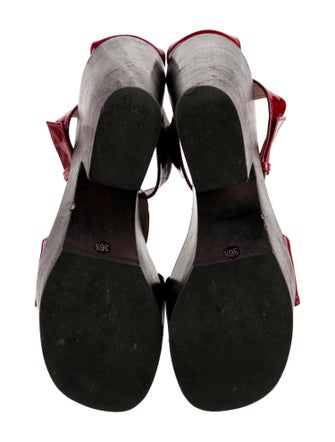 Giuseppe Zanotti Patent Leather T-Strap Sandals