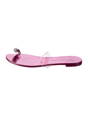 Giuseppe Zanotti PVC Crystal Embellishments Slides