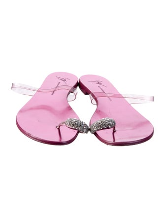 Giuseppe Zanotti PVC Crystal Embellishments Slides