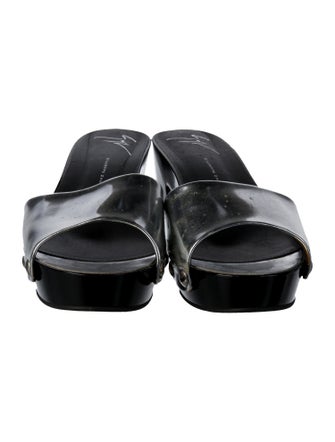 Giuseppe Zanotti Leather Studded Accents Slides