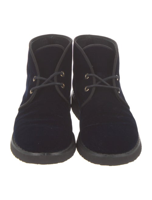 Giuseppe Zanotti Velvet Lace-Up Boots