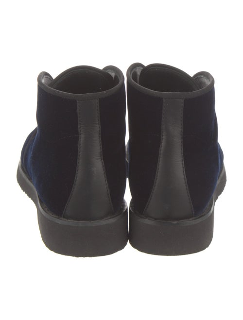 Giuseppe Zanotti Velvet Lace-Up Boots