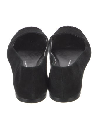 Giuseppe Zanotti Suede Crystal Embellishments Flats