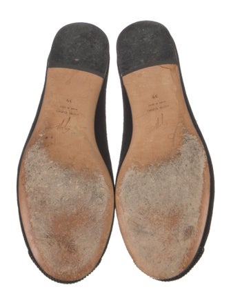 Giuseppe Zanotti Suede Crystal Embellishments Flats