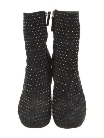 Giuseppe Zanotti Suede Studded Accents Sock Boots