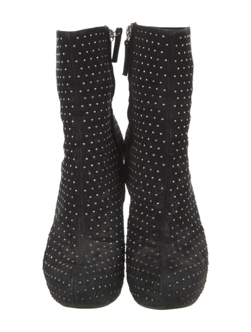 Giuseppe Zanotti Suede Studded Accents Sock Boots
