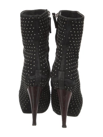 Giuseppe Zanotti Suede Studded Accents Sock Boots