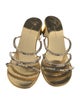 Giuseppe Zanotti Patent Leather Crystal Embellishments Slides