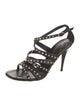 Giuseppe Zanotti Leather Crystal Embellishments Sandals