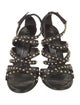 Giuseppe Zanotti Leather Crystal Embellishments Sandals