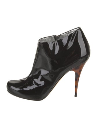 Giuseppe Zanotti Patent Leather Lace-Up Boots