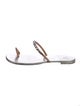 Giuseppe Zanotti Leather Crystal Embellishments Slides