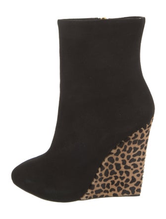 Giuseppe Zanotti Suede Animal Print Sock Boots